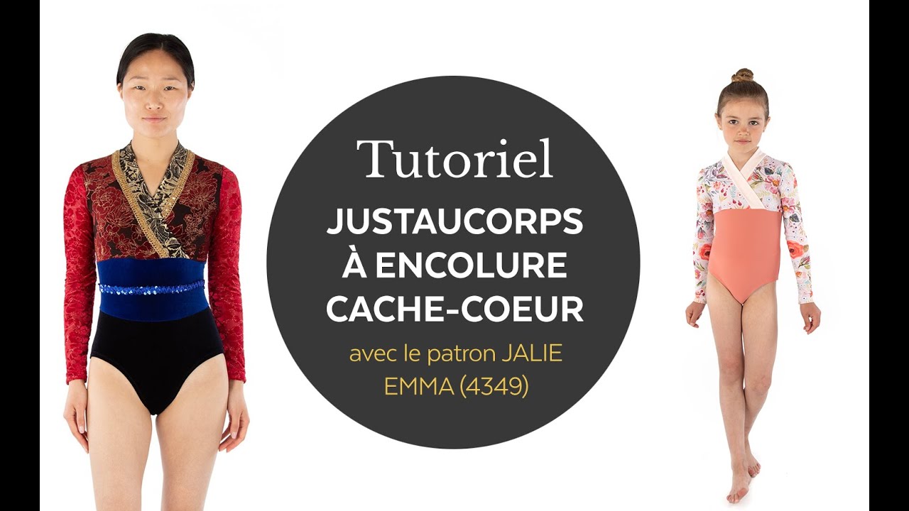 Comment coudre un léotard à encolure cache-coeur (Jalie patron 4349 Emma)