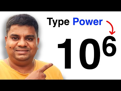 How To Type Power Numbers On Keyboard