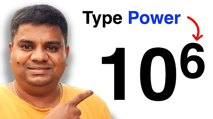 How To Type Power Numbers On Keyboard