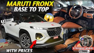 2026 MARUTI SUZUKI FRONX MODIFICATION WITH PRICE | FRONX MODIFICATIONS
