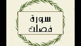 سورة فصلت كاملة للقارئ الشيخ توفيق الصايغ بدقة عالية وصوت جميل #القرآن #الإسلام #quran