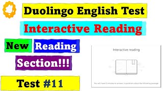 Interactive Reading - Test #11(Answers with Explanation) - Duolingo English Test