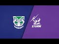 NRL Full Match Replay 2025: Warriors vs Storm | Witzer Pre-Season Challenge Week 2