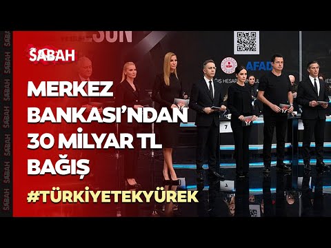 Merkez Bankası'ndan rekor bağış: 30 Milyar TL | #TürkiyeTekYürek