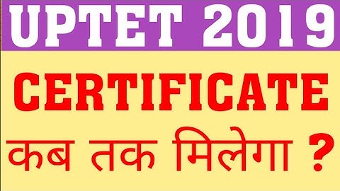 DELED 2017 MARKSHEET | UPTET 2019 CERTIFICATE | WHEN WILL UPTET 2019 CERTIFICATE ISSUED BY PNP IN UP