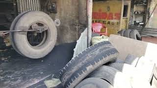 Tyre buffing and remond