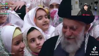 SNEAKO reacts to a wholesome clip of Khamenei giving fatherly advice to young Iranian girls