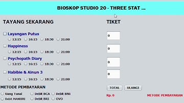 Program Pemesanan Tiket Bioskop (Java)