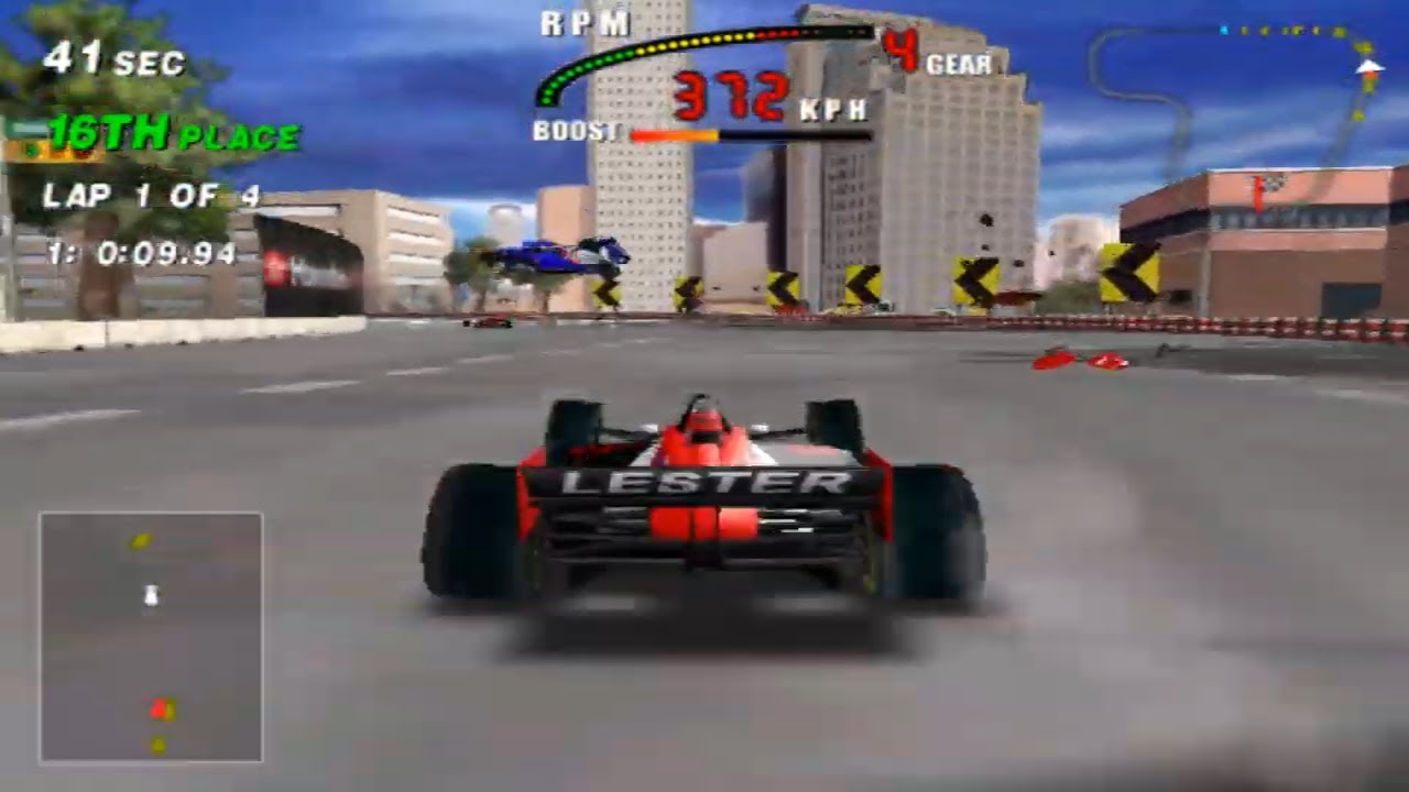 Cart Fury - Arcade (Midway Vegas Hardware) - Bill Lester - Houston - Full Race