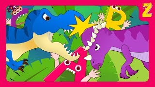 Make a monster ABC with the head butting dinosaur 'Pachycephalosaurus' (+ more dino song collection)