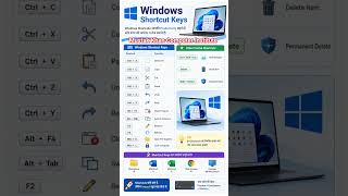 Windows Short cut keys #windows #windows11 #win #ytcreate #facts #ytstudioes #windowstips