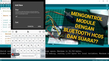 BELAJAR 31 PEMROGRAMAN ARDUINO - Cara Mengontrol Module dengan Voice Recognition dan Bluetooth HC05