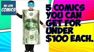 5 Comics you can get under $100. Audio cuts out 1/2 way but you can still see the comics.