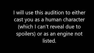 Auditions for TEOS Final (CLOSED)