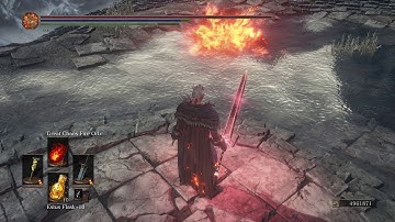 Dark Souls 3 Cinders Mod Pyromancy Showcase - Great Chaos Fire Orb