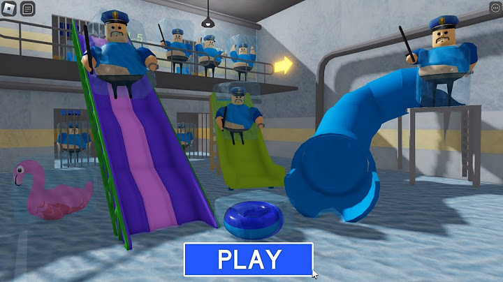 Ice Slide Barry Prison Run! Horror #roblox #ScaryObby