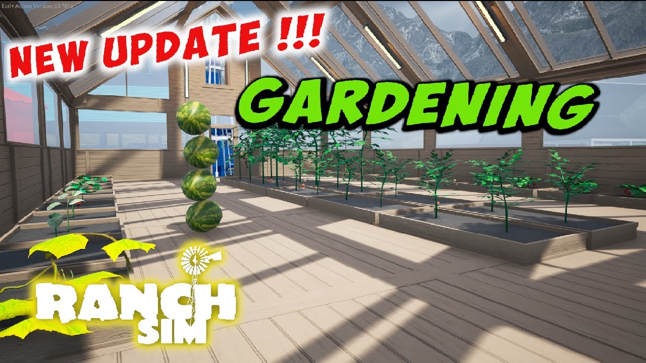 RANCH SIM - HOW TO BUILD A GREENHOUSE AND GROW CROPS 