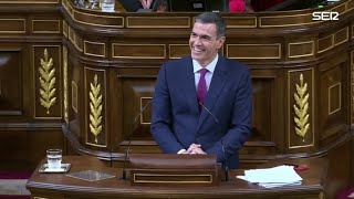 '¡Esta es la mejor!': Sánchez se parte de risa al recordar una frase de Feijóo