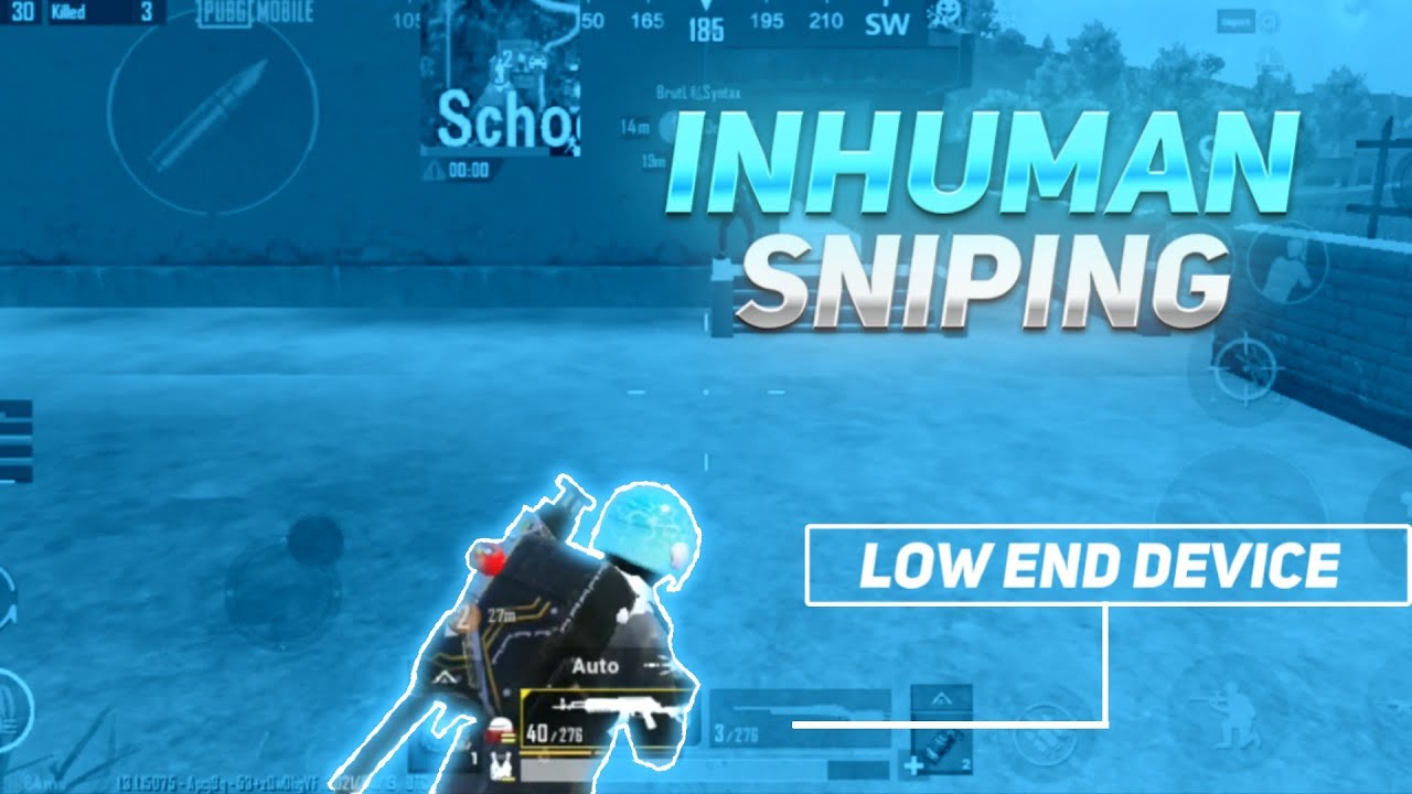 INHUMAN SNIPING ⚡| LOW END DEVICE PLAYER | PUBG MONTAGE