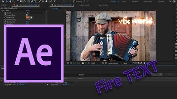 Fire Text Tutorial  II  After Effects