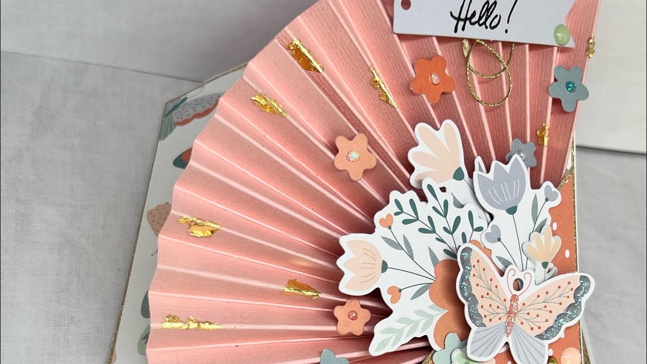 TUTO CARTE EVENTAIL (DT Custodeco)@Custodeco Tutos #scrapbooking #tuto #haul #test #