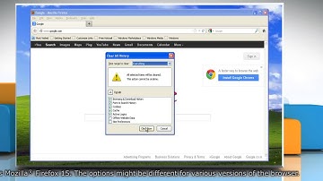 How to clear Mozilla® Firefox form and search history in Windows® XP