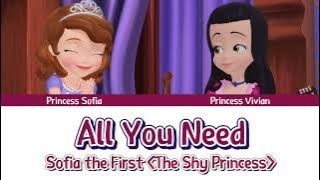All You Need - Colour Coded Lyrics | Sofia The First : The Shy Princess