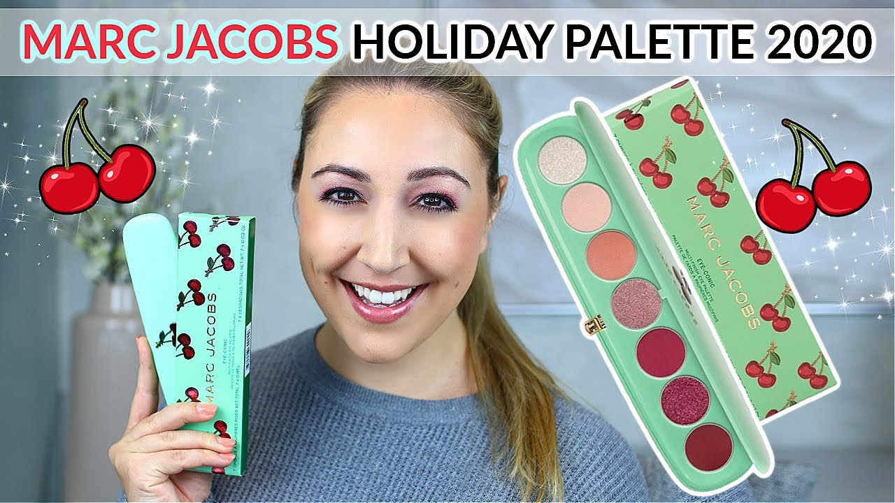 New Marc Jacobs Cherrific Eye Conic Multi Finish Palette Holiday 2020 Very Merry Cherry Edition Youtube