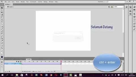 Tutorial Membuat Teks Bergerak/Berjalan dengan Adobe Flash CS6