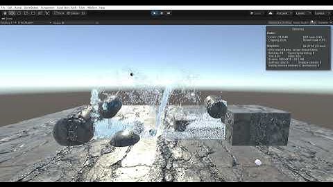 InfiniRIVER -  Dynamic 3D Fluid Simulator WIP - Performance on 5 years old laptop