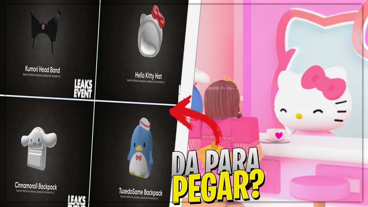 COMO PEGAR OS NOVOS ITENS GRÁTIS DA MY HELLO KITTY CAFÉ NO ROBLOX! 🥰 