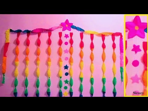 Make a Crepe Paper Rainbow Backdrop » Lovely Indeed