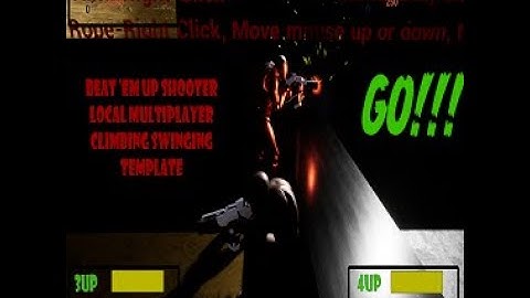Beat Em Up Shooter 4 Player  Cooperative Climbing and Swinging Template (Animation Tutorial)