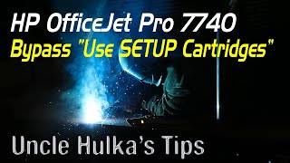 HP OfficeJet Pro 7740 Printer – Use SETUP Cartridge
