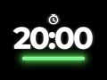 Temporizador 20 Minutos con Alarma ⏱️ Cuenta Regresiva 1200 Segundos | 20 Minute Timer