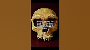 When humans nearly went extinct #iceage #earlyhumans #prehistoric
