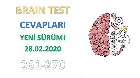 Brain Test Türkçe Level-Seviye 261 262 263 264 265 266 267 268 269 270 Cevapları