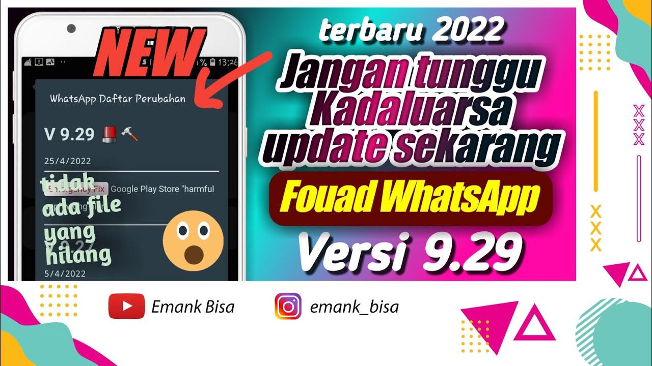 CARA UPDATE FOUAD WHATSAPP VERSI 9.29 TERBARU 2022 YouTube