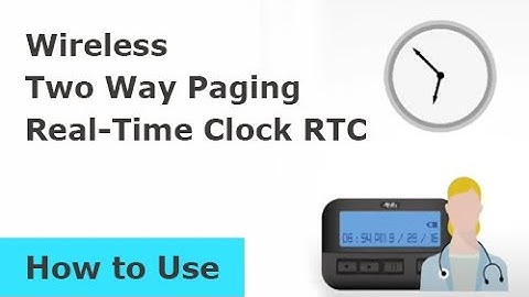 【How to Use】Wireless Two Way Paging Real-Time Clock RTC【Gold Apollo 金阿波羅】