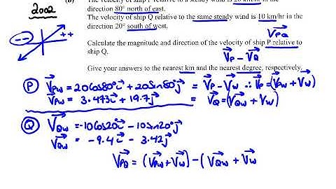 2002 Relative Velocity Q2b