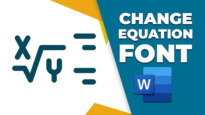 How to change the equation font in word document