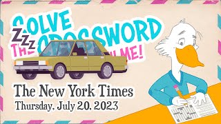 Solve With Me: The New York Times Crossword - Thursday, July 20, 2023 Profile