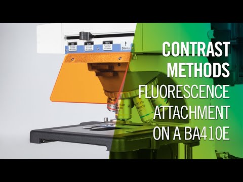 Contrast Methods - How to setup the fluorescence attachment on a BA410E | by Motic Europe