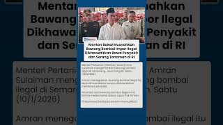 Dikhawatirkan Bawa Penyakit dan Serang Tanaman, Mentan Akan Musnahkan Bawang Impor Ilegal
