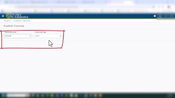 Print an Unofficial Transcript