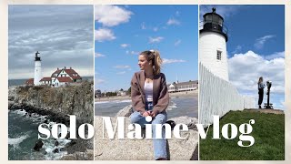 VLOG: Solo Travel to Maine | Kennebunkport, Portland + Portsmouth, NH. (First Trip PostDivorce WOO)