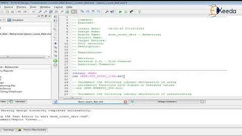 VHDL Code for 4 Bit DOWN counter