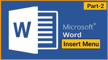 Microsoft Word tutorial- Complete Insert Menu for beginners ||