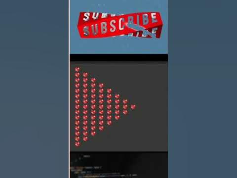 C Language Love triangular pattern in c || #short #programing #coding # ...