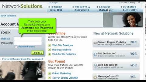 Transferring from NetworkSolutions.com